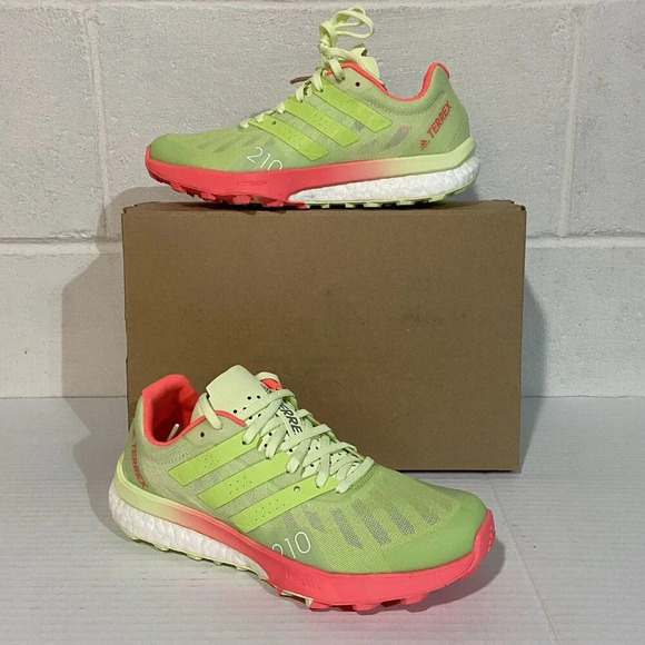 ADIDAS TERREX SPEED ULTRA W WOMEN 5.5 ALMOST‎ LIME COMFORT TRAIL RUNNING NIB - Picture 3 of 13